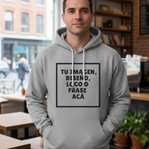 Buzo Canguro Capucha Friza Personalizado Con Tu Logo Imagen