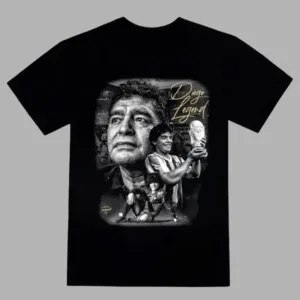 Remera Algodón Premium Estampada Diego Legend