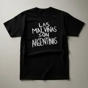 Remera Algodón Premium Estampada Las Malvinas Son Argentinas 2